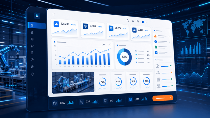 Manufacturing ERP and smart factory dashboard